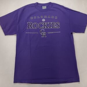 Y2k Colorado Rockies MLB T-Shirt Size L